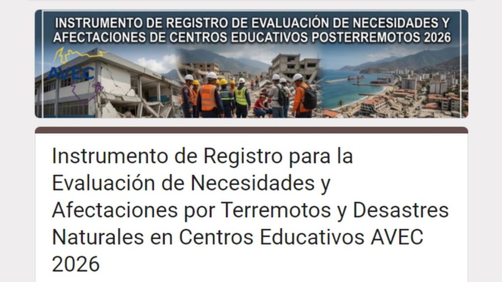 AVEC convoca a registro nacional obligatorio de infraestructura y necesidades tras recientes sismos e inundaciones
